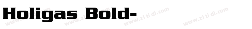 Holigas Bold字体转换